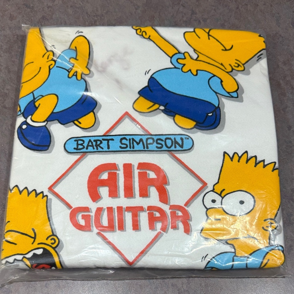 Vintage 1990 Bart Simpson Air Guitar T-Shirt